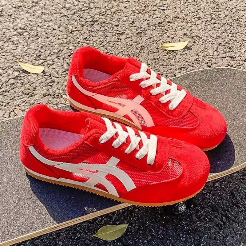 Zapatos de entrenamiento de mujer, primavera y otoño nuevos zapatos de suela suave, altura transpirable, zapatos de suela gruesa, zapatos de muffin, zapatos de skate de mujer