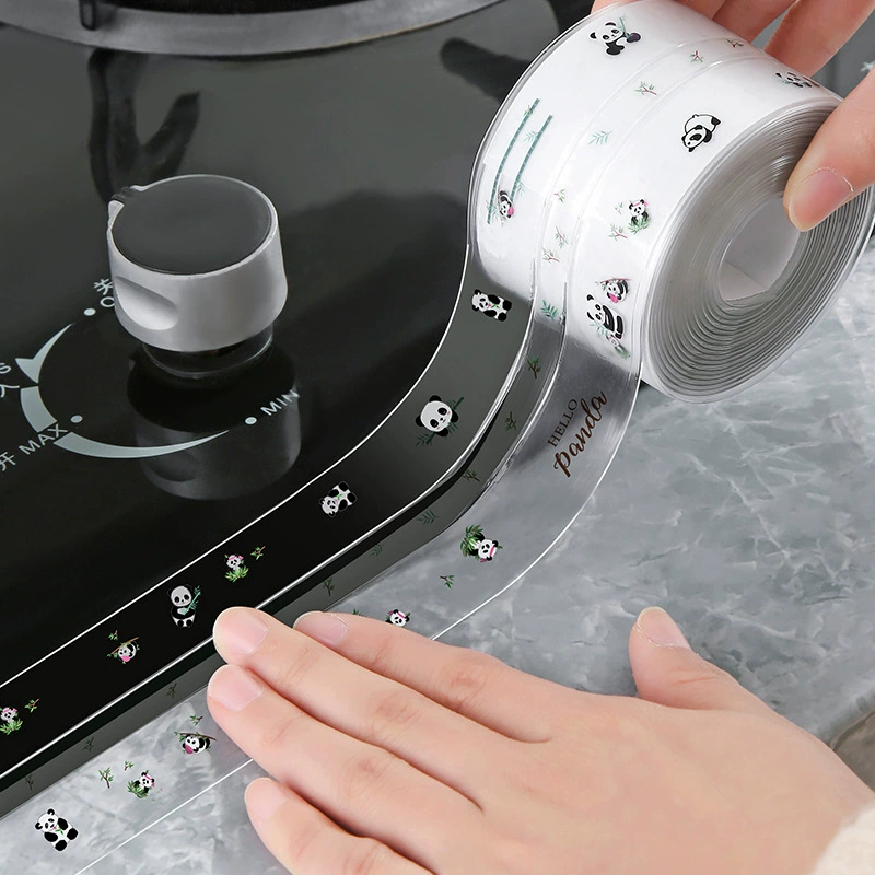 Наклейки на кухонный шов кухонная скамья Водонепроницаемая герметизация края раковины клей для раковины край унитаза бассейн защита от плесени зазор полоса газ