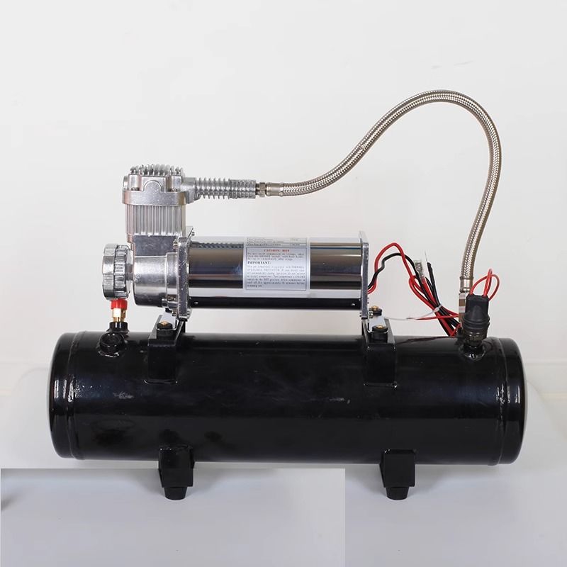 车载充气泵带储气罐 家车两用12V220v便携式汽车充气机吹尘空压机