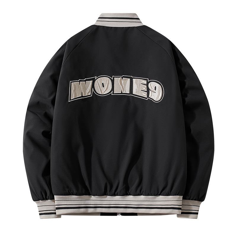 Nuevo invierno hombre chaqueta de béisbol de cuello vertical chaqueta de algodón de moda casual estilo americano guapo chaqueta superior hombre
