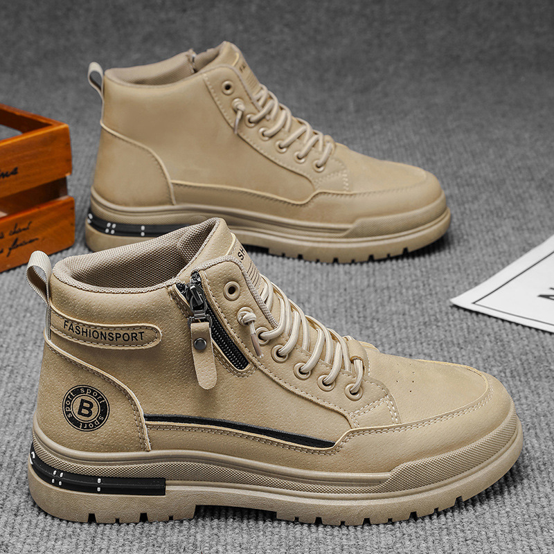 BOTAS Martin de alta gama zapatos masculinos nuevas tendencias de zapatos de herramientas transpirables en otoño, 100 zapatos deportivos antideslizantes y resistentes al desgaste zapatos de protección laboral masculinos