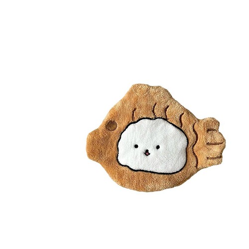 Cartoon cute puppy hand towel kitchen hanging rag coral velvet super absorbent panda embroidered hand towel