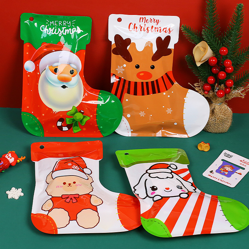 オリジナル漫画クリスマス靴下大盲袋学生文房具玩具サプライズ幸運盲袋クリスマス小プレゼント賞品|undefined