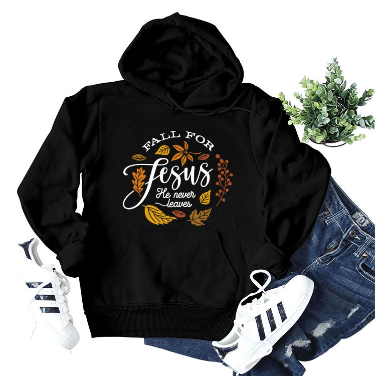 Otoño de comercio exterior Amazon Fall para fesus casual mujeres bolsillo con capucha deportes manga larga costilla suéter