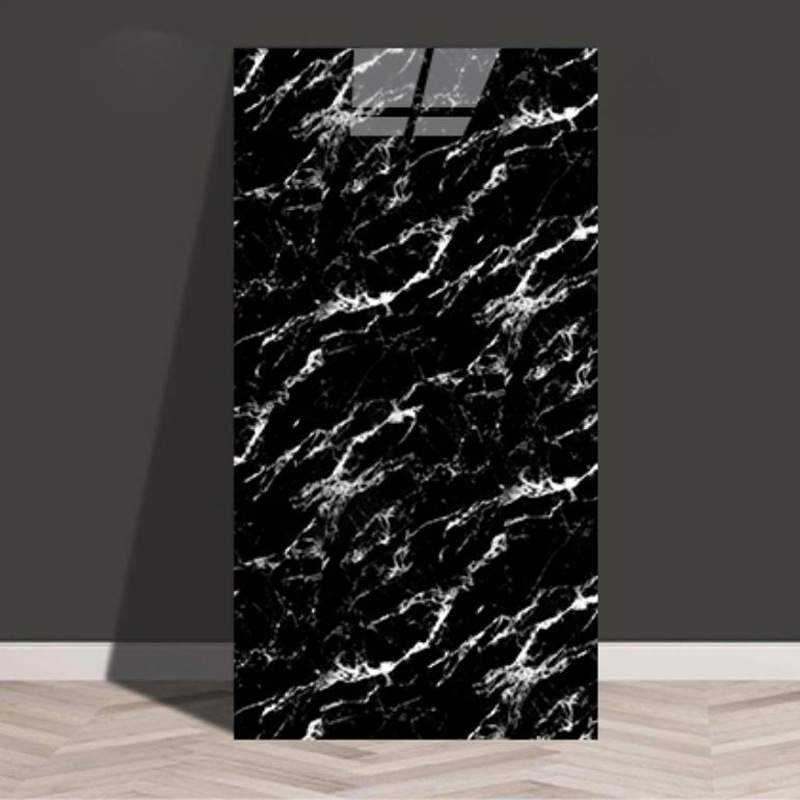 Baldosas de mármol transfronterizas autoadhesantes pegatinas de pared decorativas cocina gruesa baño renovación impermeable a prueba de aceite