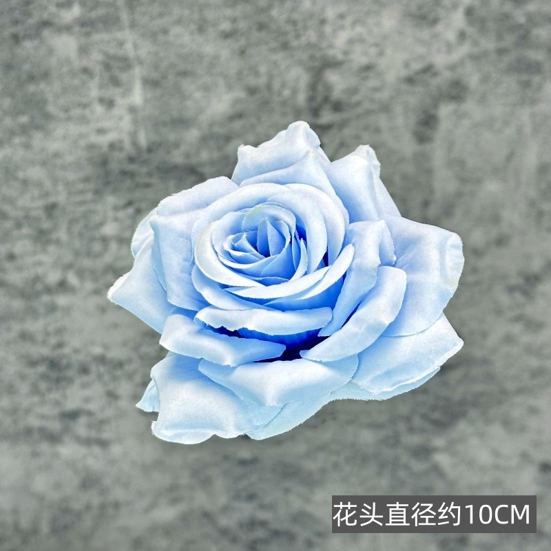 Franela artificial flor Rosa cabeza ramillete rojo boda flor pared tiro apoyos flor artificial arco flor artificial al por mayor