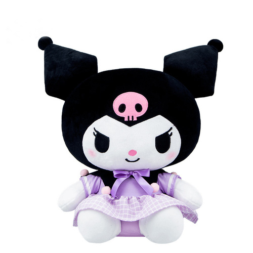 Sanrio Sanrio Uniform Kuromi Doll Plush Toy Dressing Kuromi Cinnamon Dog Pillow Doll