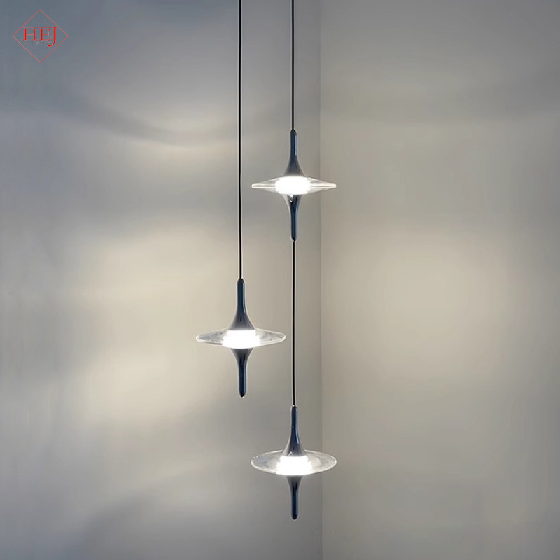 Cross-Border Bedside Small Pendant Light, Entryway Crystal Pendant Light, Background Wall Ambient Light, Home Decoration Ufo Pendant Light