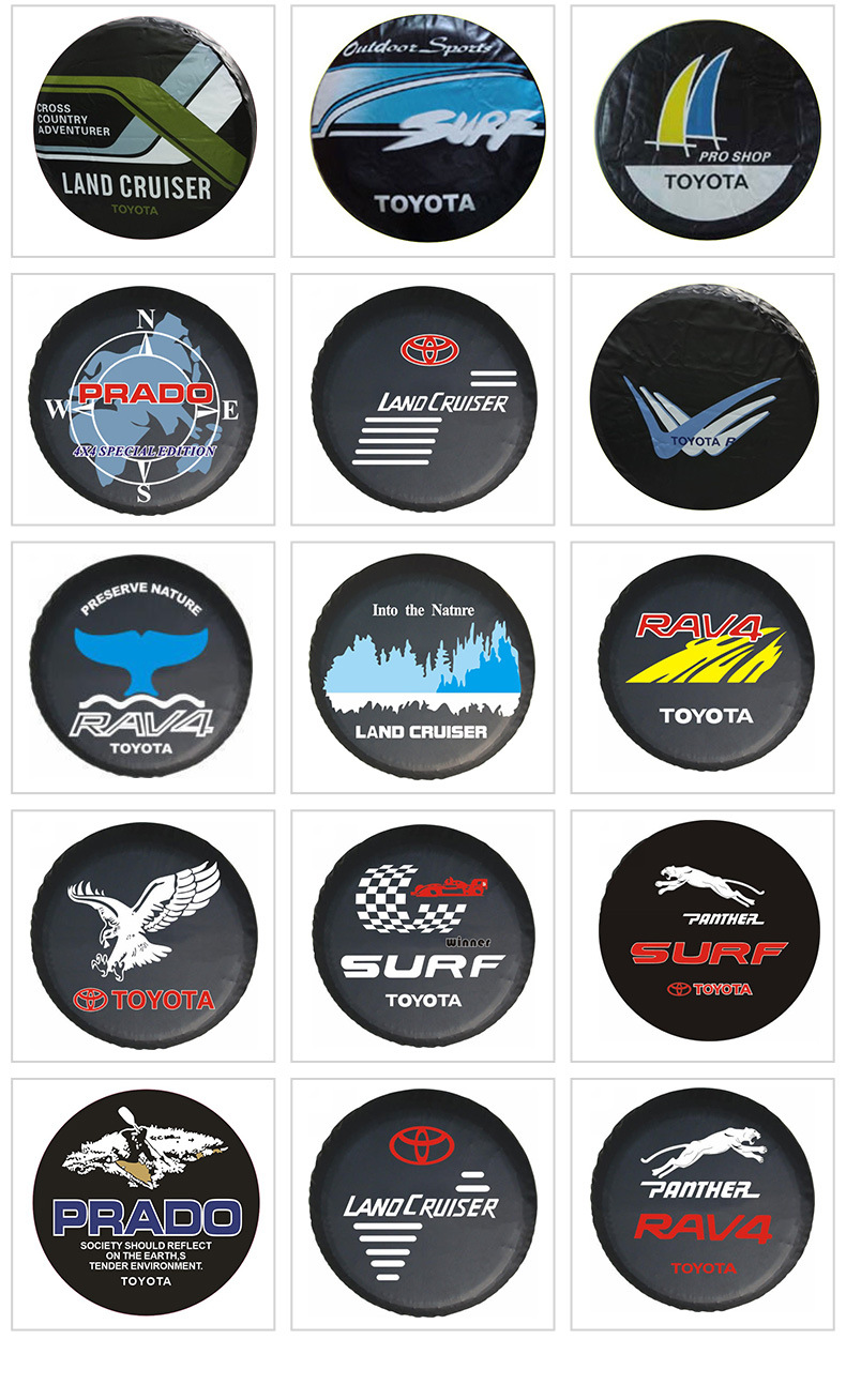Cross-Border Hot-Selling New Model Suitable for Various Car Spare Tire Covers, Tire Covers, Dust Covers, Imitation Dog Pee Covers, Tire Covers