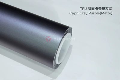 Auto Color Change Film matte finish car wrap, satin - tpu-capri-gray-purple-matte-finish-15215m