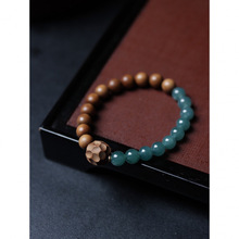 印度老山檀香8mm手工无相檀香木手串时尚潮流男女款文玩念珠手链