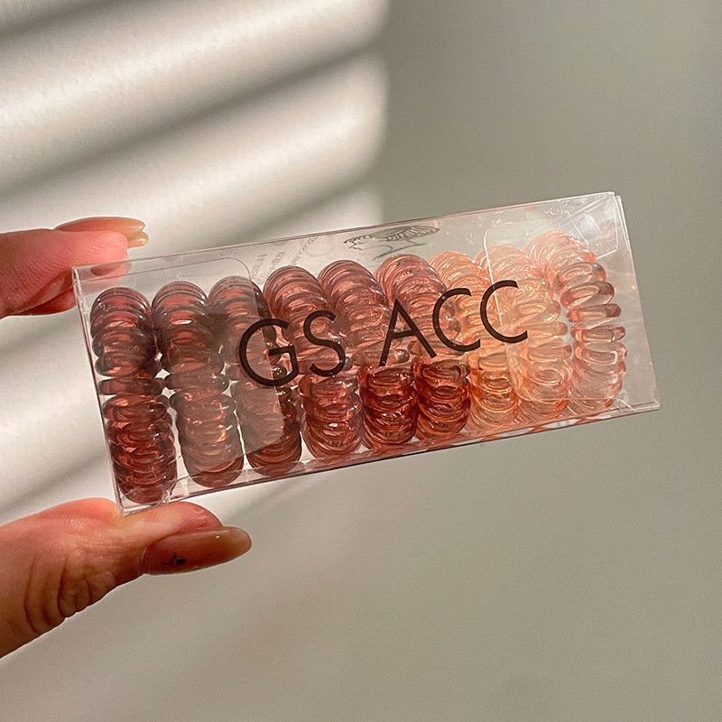 Línea telefónica bucle de cabello para mujeres 2025 nuevo alto valor facial de cabello de alta calidad cuerdas de cabello de banda de goma cuerdas de cuero al por mayor