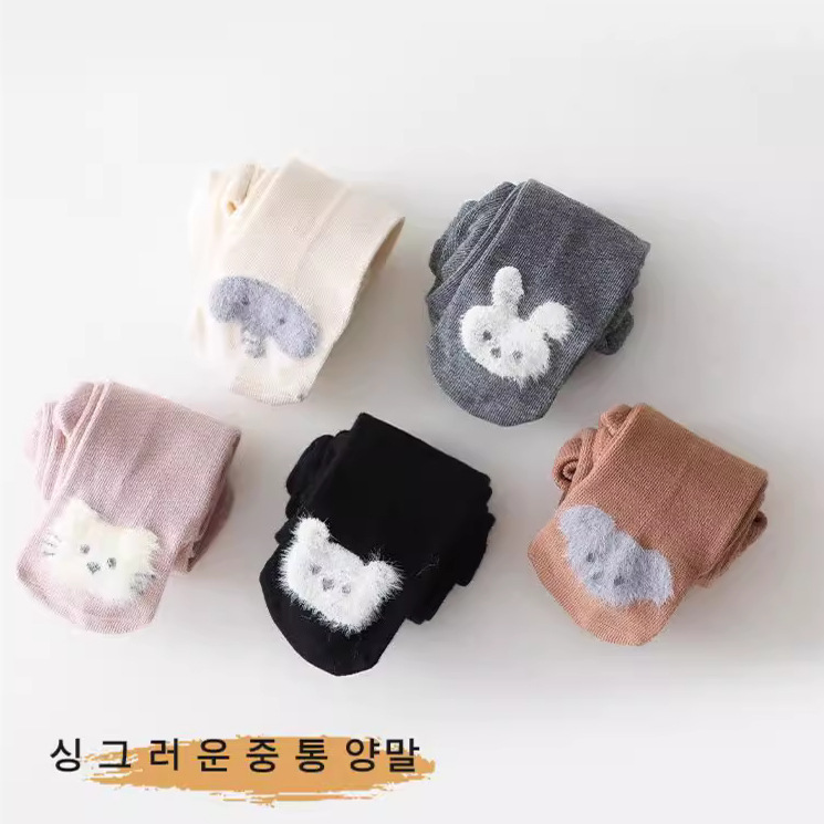 Polainas de las niñas primavera nuevos niños de dibujos animados polainas bebé coreano pantimedias bebé recién nacido pantimedias