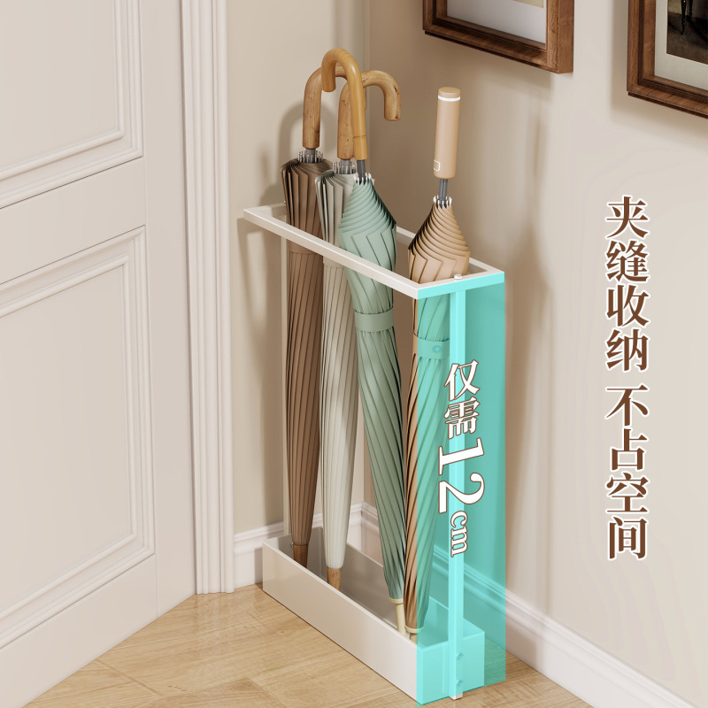 雨伞收纳架入户门口放雨伞置物架子沥水伞架放置大容量玄关装伞桶|undefined
