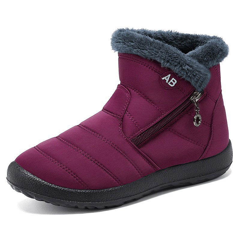 Zapatos de algodón de mujer, botas de algodón de poliuretano, nuevas botas de algodón, calentamiento, botas de nieve, botas de algodón cómodas