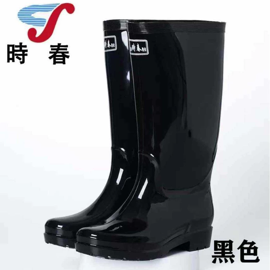 Новая модель подлинная оптовая дождевая обувь 818 высокая труба средняя труба мужские дождевые сапоги противоскользящие износостойкие утолщенные сапоги