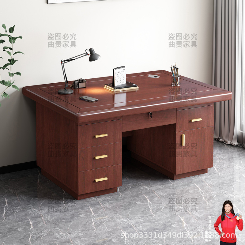 Painted Desk with Drawers, Single-Person Office Workstation, Desk and Chair Set, Home Study Desk, Computer Desk Painted Desk with Drawers, Single-Person Office Workstation, Desk and Chair Set, Home Study Desk, Computer Desk