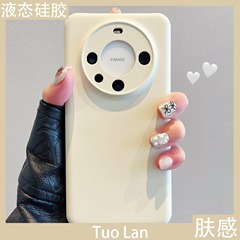 全包レンズ液体シリカゲル適用華為mate60pro携帯ケース純色mate40保護pura70