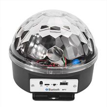 MP3带蓝牙声控双喇叭带遥控六色水晶魔球大魔球 蓝牙大魔球