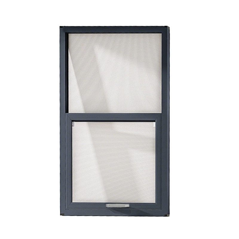 Diamond mesh screen window without punching toilet balcony up and down push-pull aluminum alloy outer casement two push-slide sand window doors