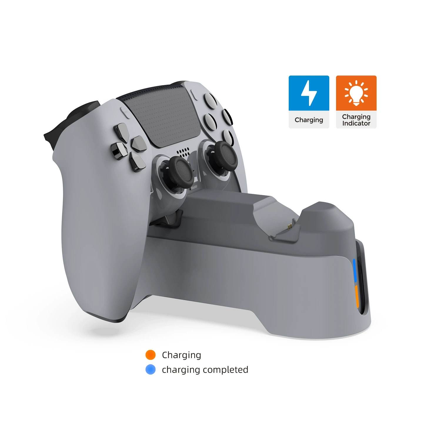Подходит для геймпада PS5 Elite с LED-подсветкой, двойная зарядная станция для геймпадов PS5