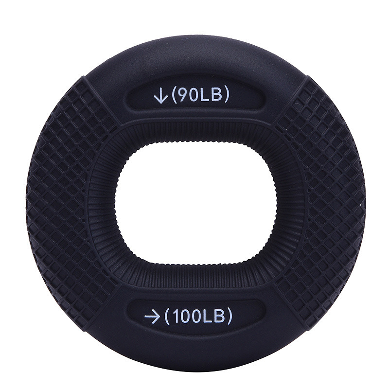 Anillo de agarre de silicona de doble resistencia para entrenamiento de músculos del brazo, rehabilitación de la fuerza de la mano, dispositivo de fortalecimiento de los dedos, fitness y prevención de la mano de ratón.