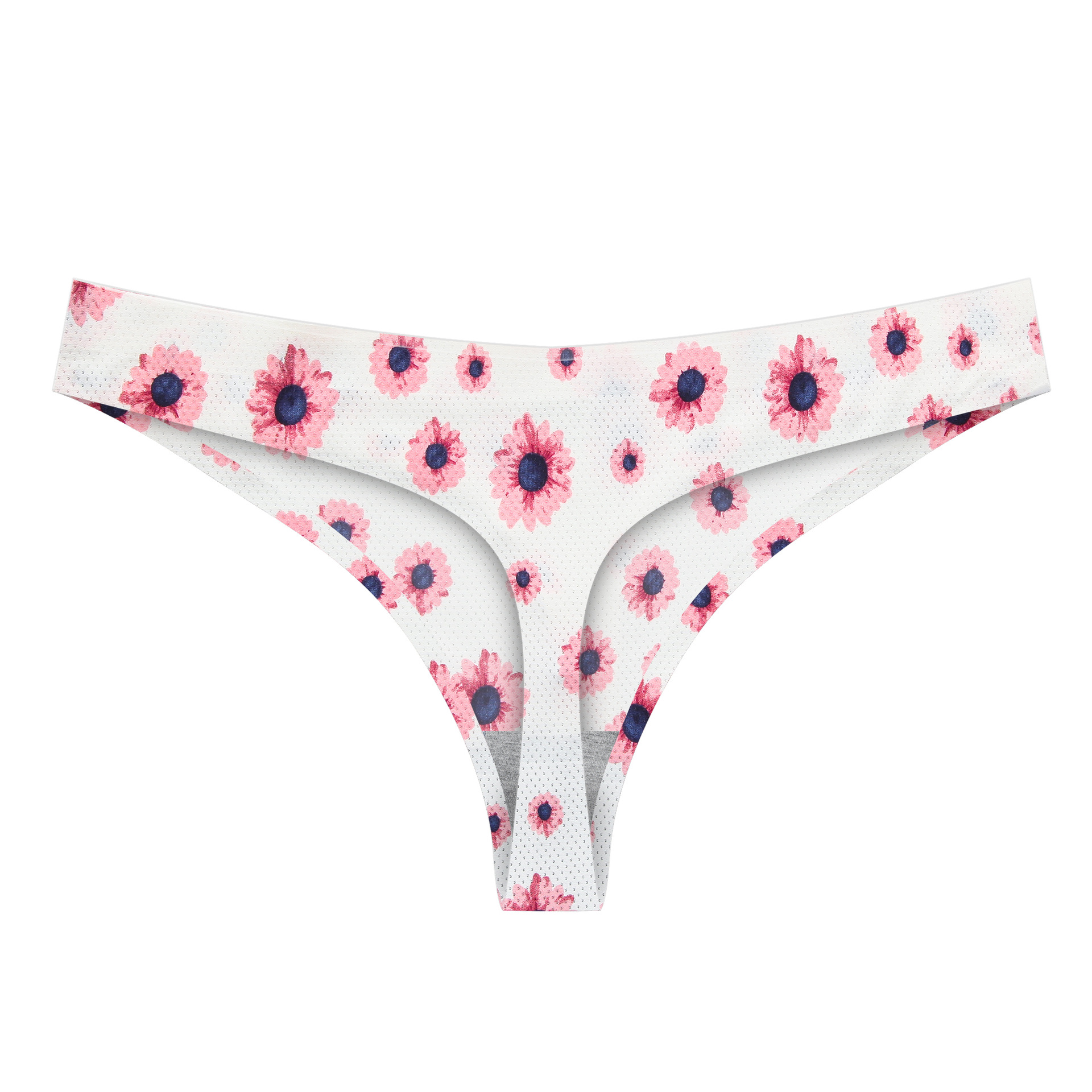 En stock europeo y americano sexy seda de hielo Tanga de mujer sin costuras cintura baja ligero transpirable cómodo antibacteriano entrepierna ventas directas de fábrica