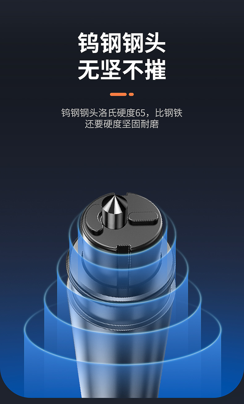Multifunctional Car Window Breaker with Cutter for Quick Window Breaking and Seatbelt Cutting, Two-In-One, Cross-Border Packaging in Chinese and English