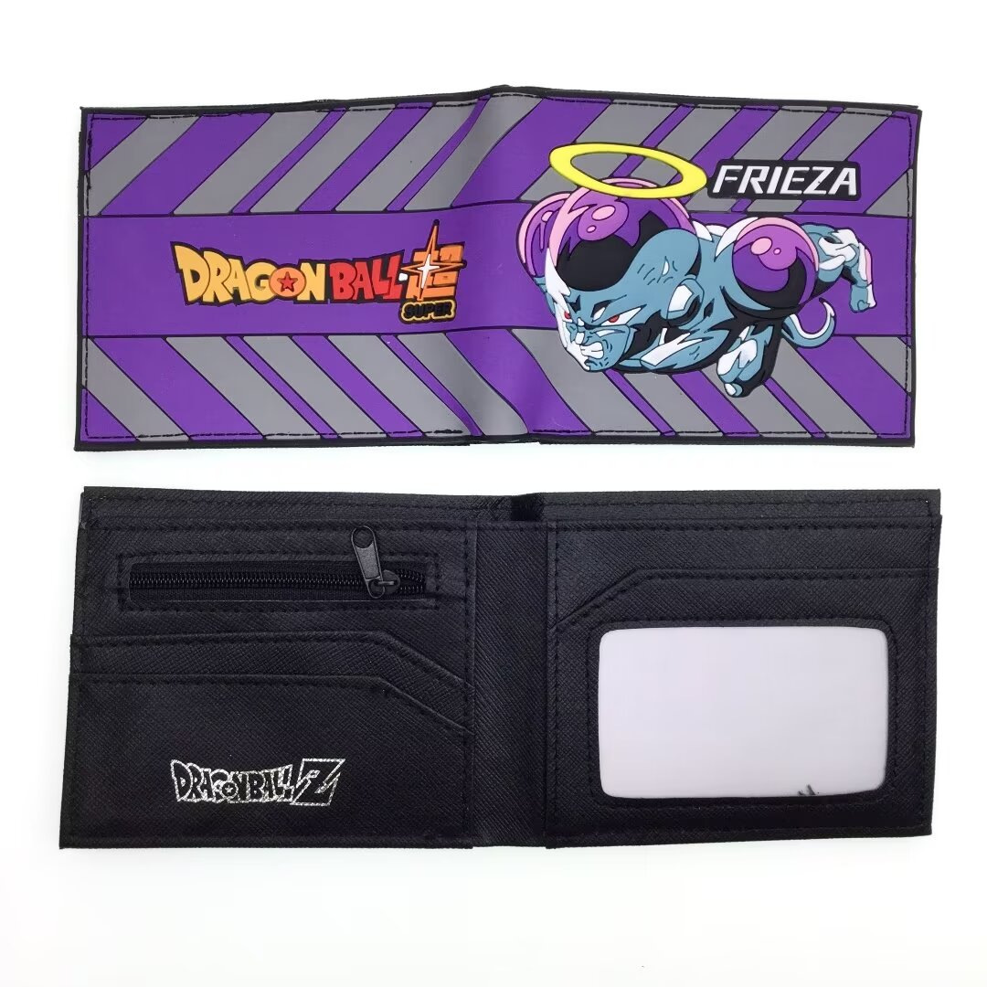 Anime nuevo Dragon Ball dragón Bola de silicona cartera tortuga Wu corto estudiante cartera masculina
