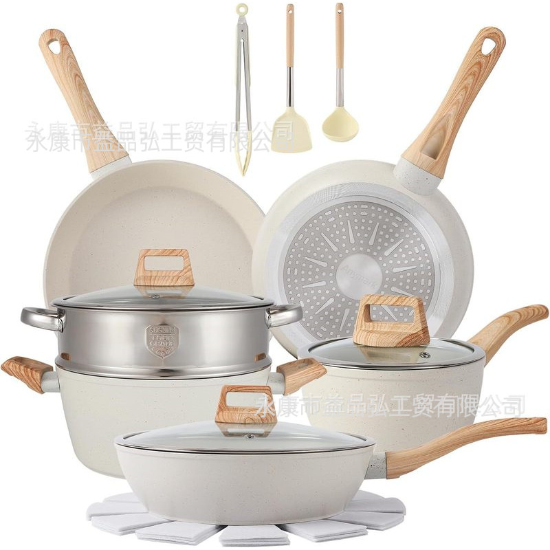 Arroz doméstico antiadherente con pica de arroz de arroz conjunto de paneles de grano conjunto completo de paneles de regalo al por mayor