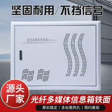 光纤多媒体信息箱铁面家用弱电布线箱家装工程多媒体箱厂家定制