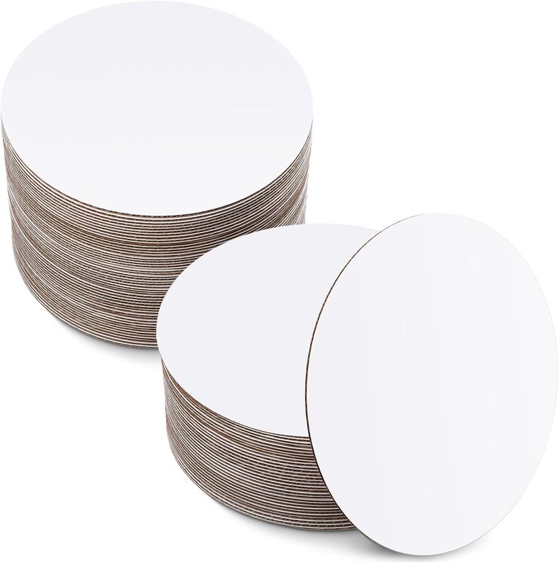 Round Corrugated Cake Mat White Cake Base Cake Tray Cake Board Supports Cross-Border Labeling