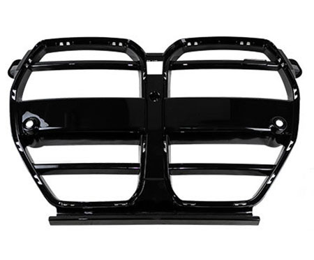 Suitable for 20-24 Bmw M3 M4 G80 G82 Cs Bright Black Grille Replacement Bright Black Carbon Pattern Front Grille