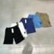 Cross-border New Casual Simple Glasses Loose Long Sleeve Lar Zipper Youth Men's Shirt Jacket Shorts Trousers