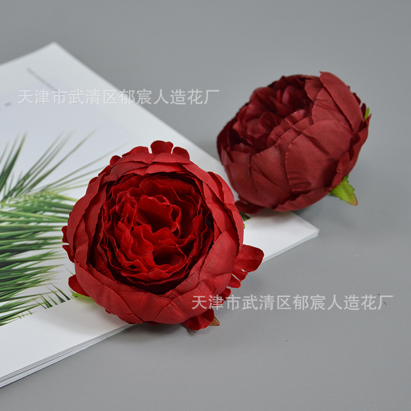 Round peony trumpet new Chinese style peony flower head simulated…