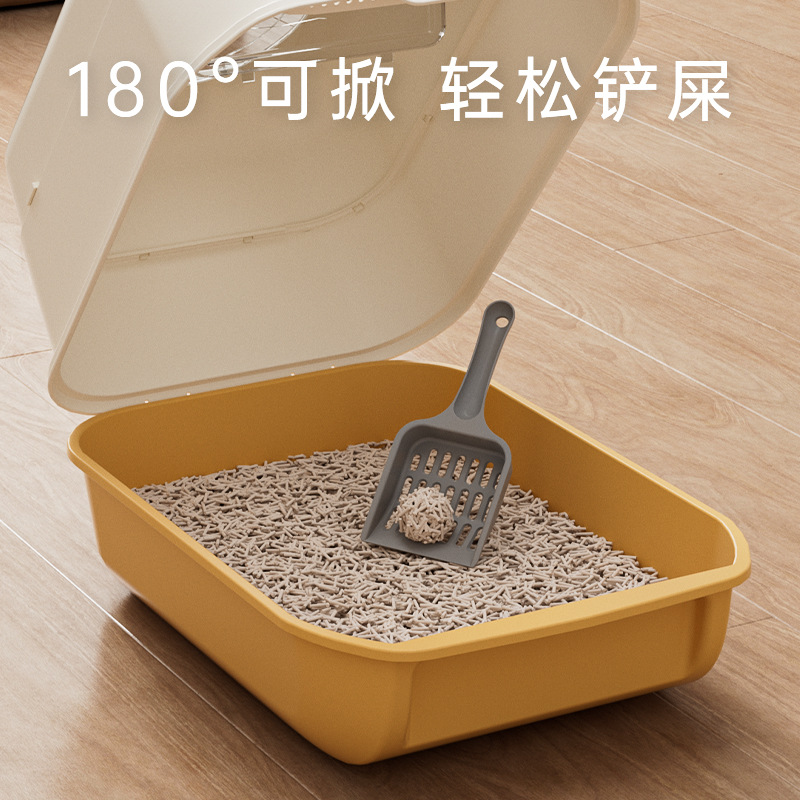 Baño de arena para gatos de tamaño super grande totalmente cerrado de doble propósito semicerrado para gatos con barrera de olor a prueba de salpicaduras externas para artículos para mascotas