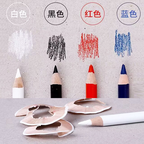 Chinese Special Lead Pencil 536 Red, Blue, Black, Thick, Metal and Plastic Fashion Marking Pen 333 Cutting Special White Pencil