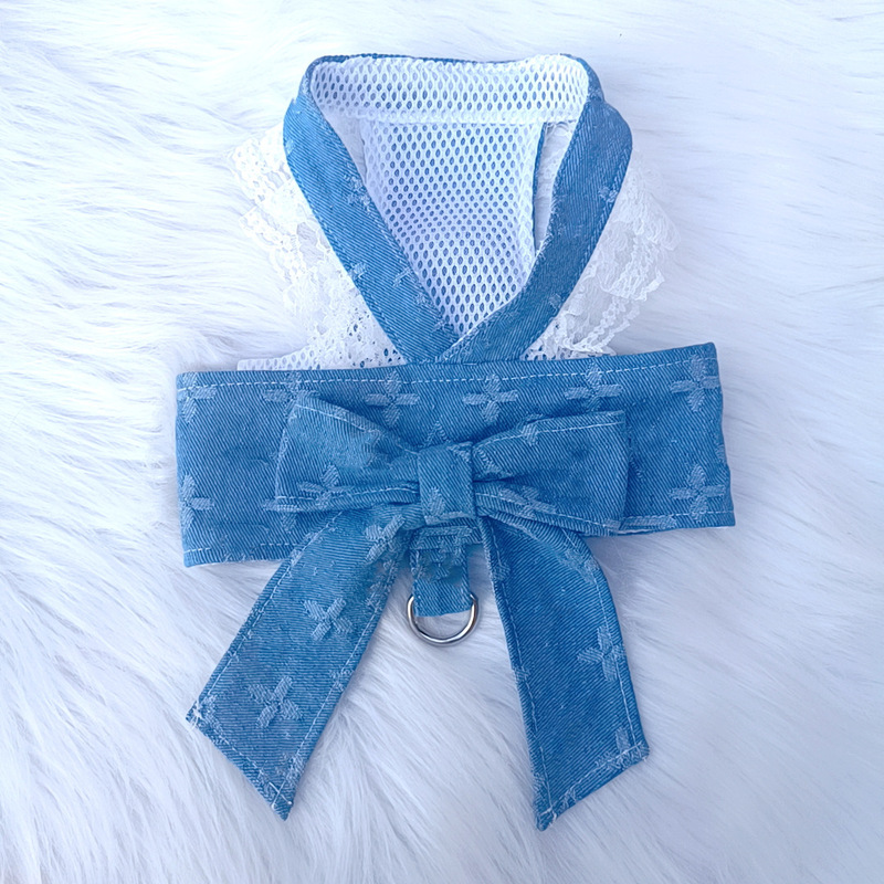 New fashion brand pet clothes Fadou than bear dog traction chest back clothing sweet pet supplies wholesale