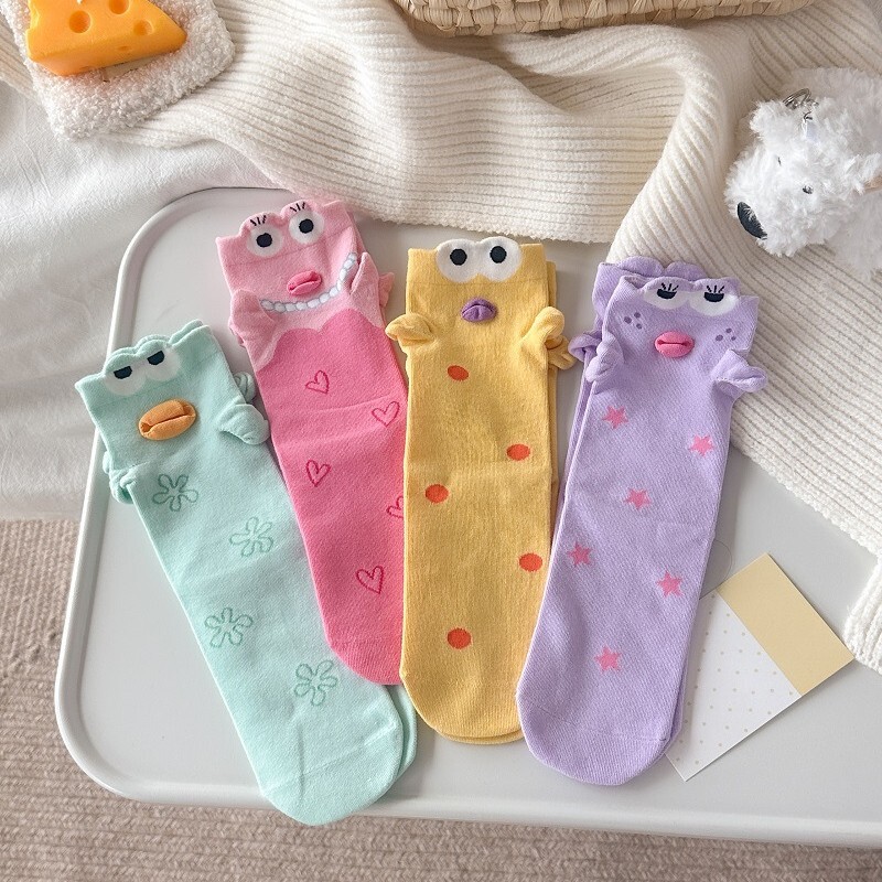 2026 Alice in Wonderland residents' new 2.0 version of the "Daidai Fish" mid-calf socks: cute, quirky, and uniquely designed cotton socks 2026 Alice in Wonderland residents' new 2.0 version of the "Daidai Fish" mid-calf socks: cute, quirky, and uniquely designed cotton socks