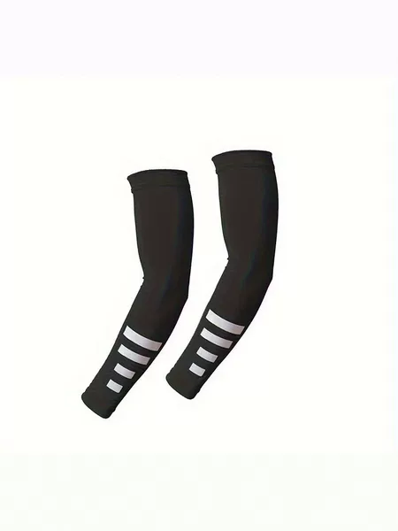 Outdoor sun protection ice sleeves for men and women, quick-drying, breathable, with reflective strips, ice silk arm sleeves for cycling and sports