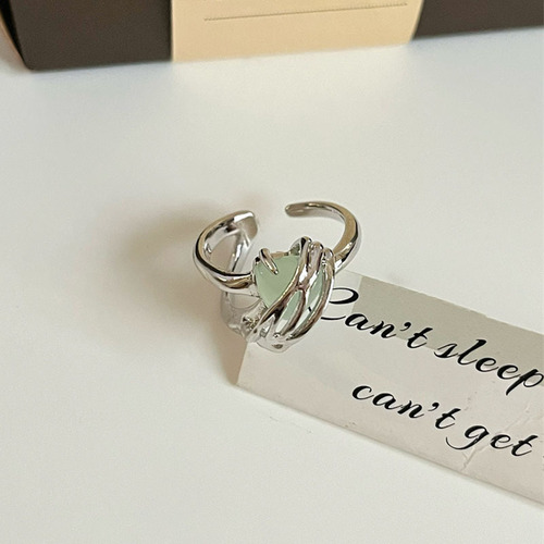 Modern Chinese Personality Guochao Cool Style Adjustable Opening Ring Ins Fashion Texture Ring for Women