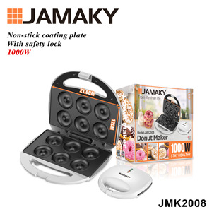 Jamaky Donut Machine Household Double-Sided Heating Donut Mechanical Electric Pancake Pan Mini Light Food Machine