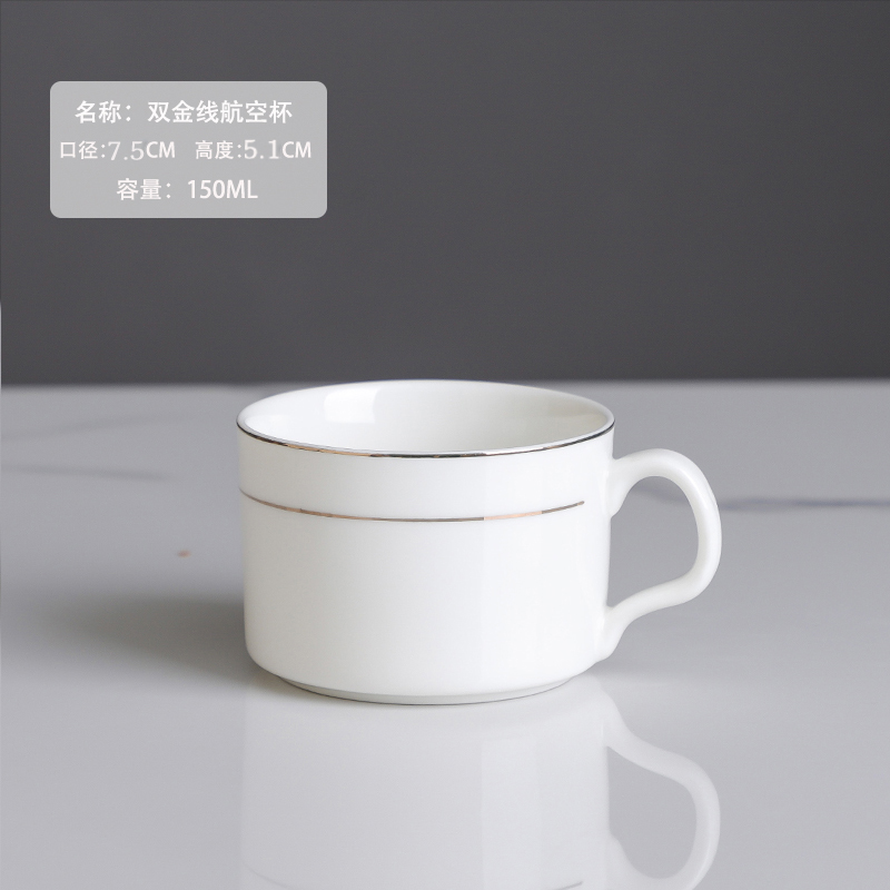 Taza de café de cerámica europea pequeña taza de té de cerámica de lujo Phnom Penh hotel taza de café americana no puede café