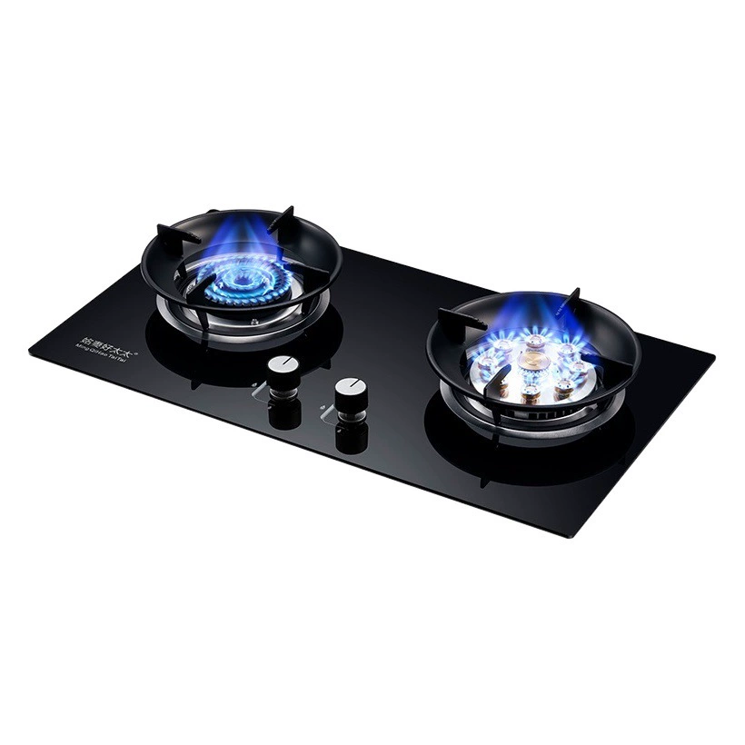 Газовая плита Бытовая ожесточенная пожарная плита настольная Встроенная двойная плита мандарина двойного назначения интеллектуальная плита для защиты от пламени Газовая плита оптом