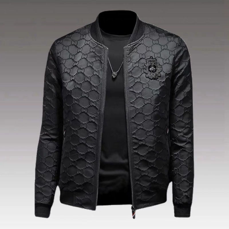 European Men's Jacket Autumn New Trendy Brand Fashion Badge Embroidery Baseball Collar Jacket Men's Casual Thin Top European Men's Jacket Autumn New Trendy Brand Fashion Badge Embroidery Baseball Collar Jacket Men's Casual Thin Top