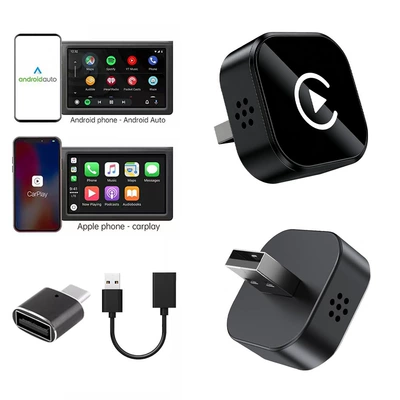 Classic cross-border bestseller wireless Simsiz CarPlay və Android Auto - k27-black-neutral-overseas-version-adapter-extension-cable