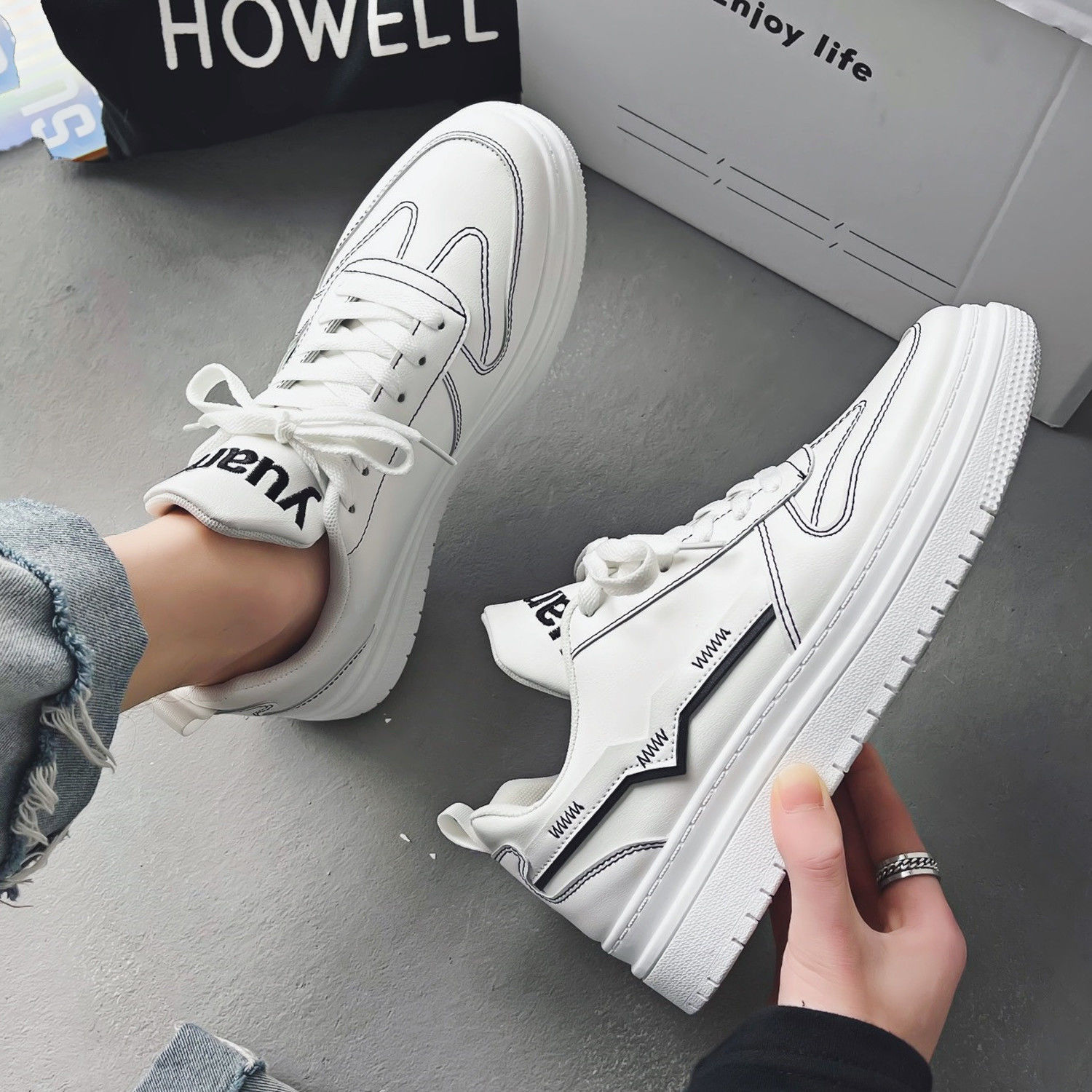Zapatos de hombre 2024 nueva primavera y otoño zapatos deportivos casuales ligeros con suela suave zapatos deportivos casuales