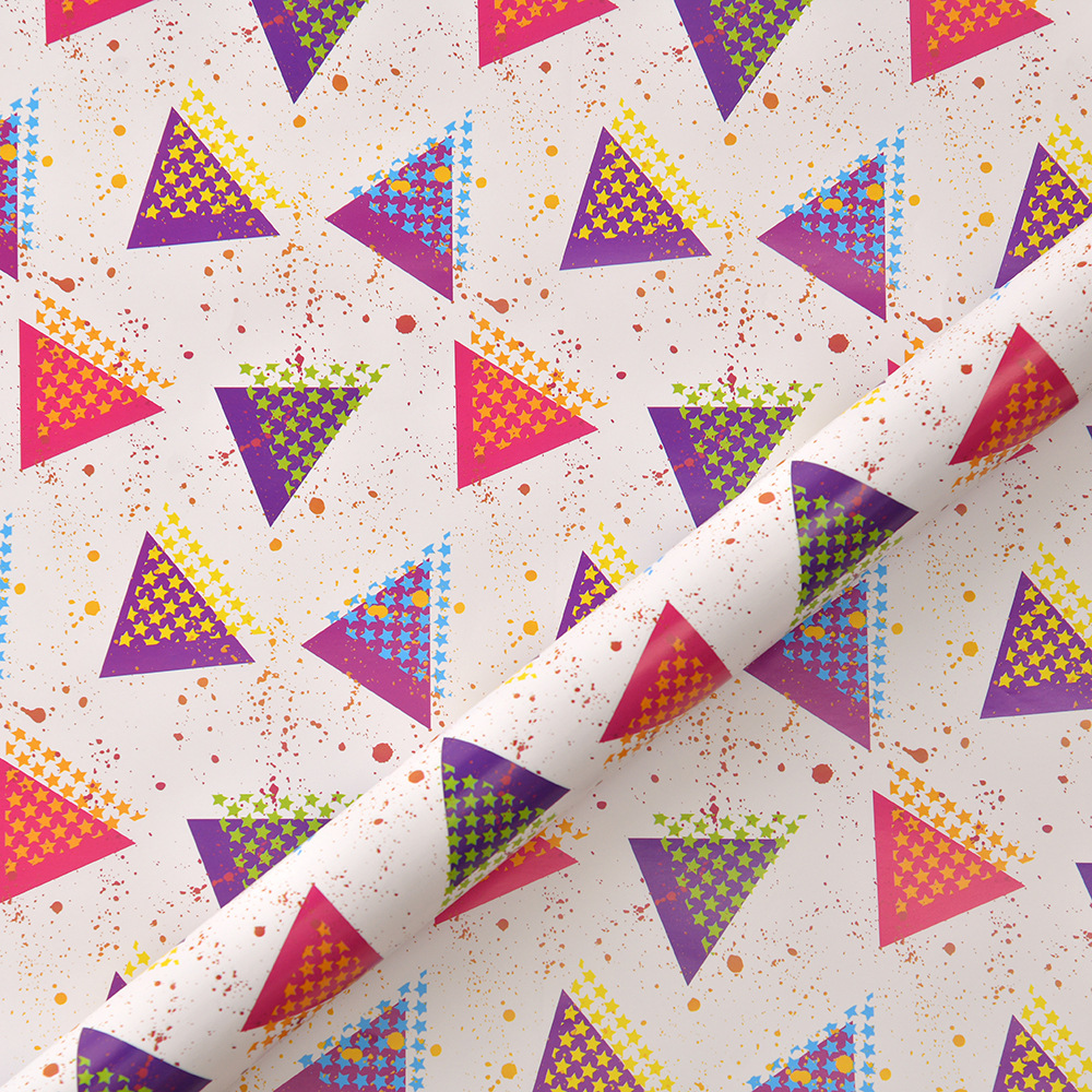 Impresión en color papel de regalo papel de embalaje de juguetes DIY regalo embalaje de regalo papel de pared papel de papel de papel en stock