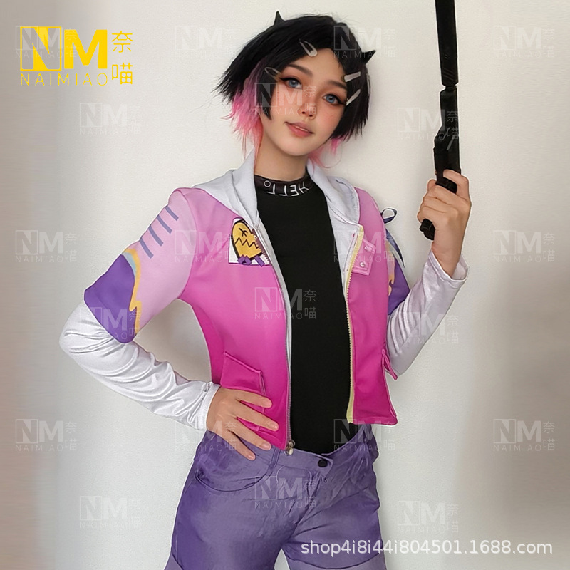 Fearless Contract cos 服 Valorant CLOVE 暮蝶ライラック永遠のコスプレ衣装女性ゲーム|undefined