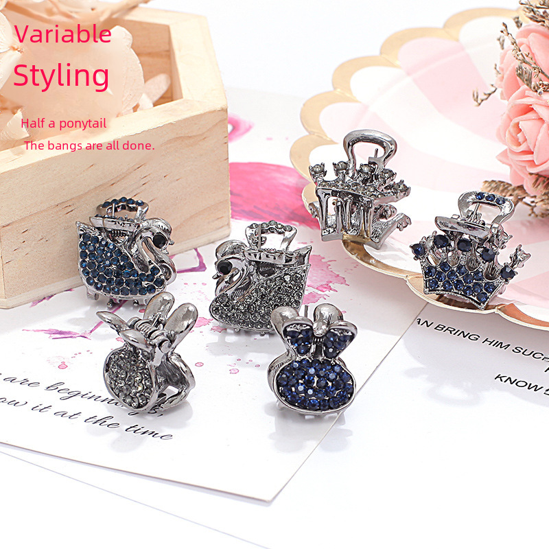 Fermaglio per capelli Fermaglio per capelli rosso Internet Fermaglio per capelli piccolo coreano carino per capelli da donna Fermaglio per capelli piccolo per la parte superiore della testa_voghion.com